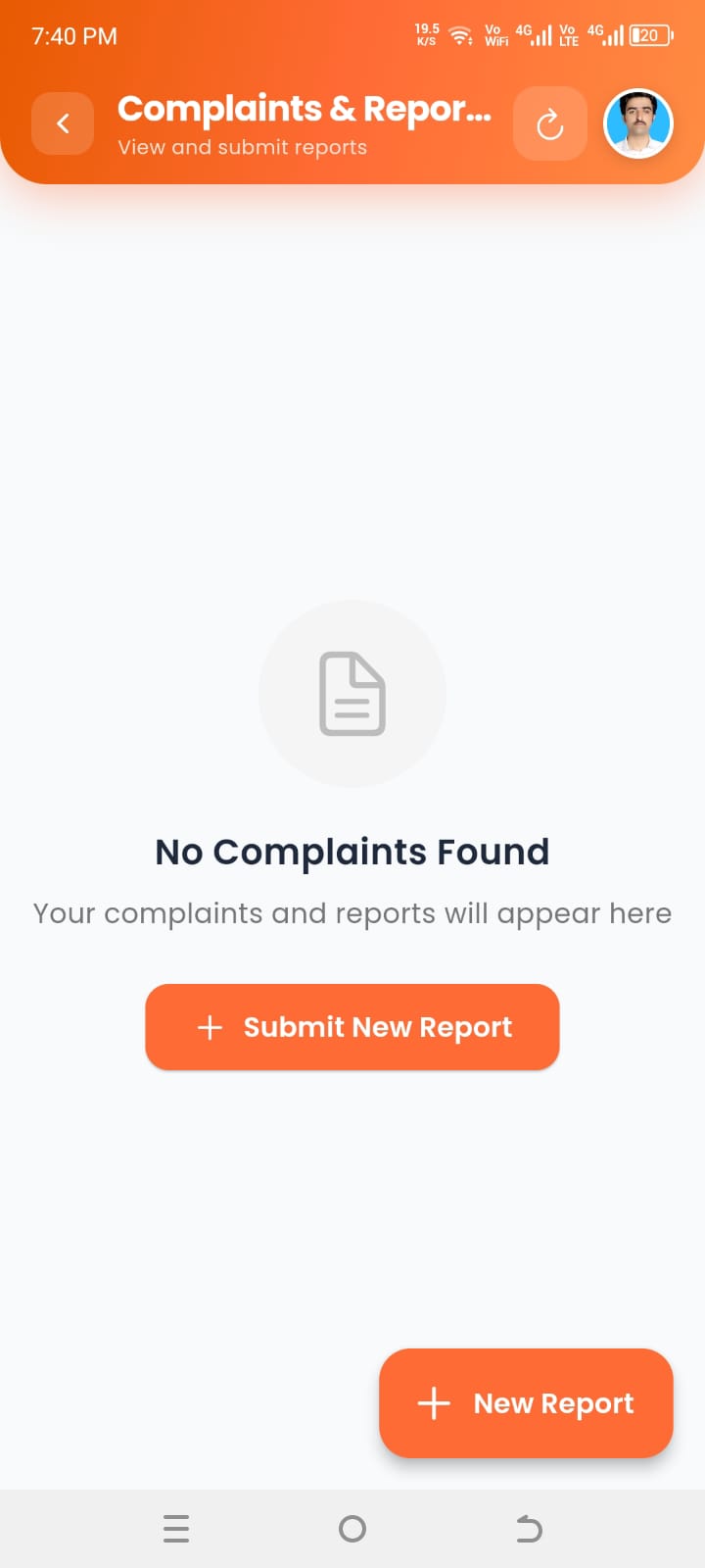 DevNest HRM mobile app — complaints & HR