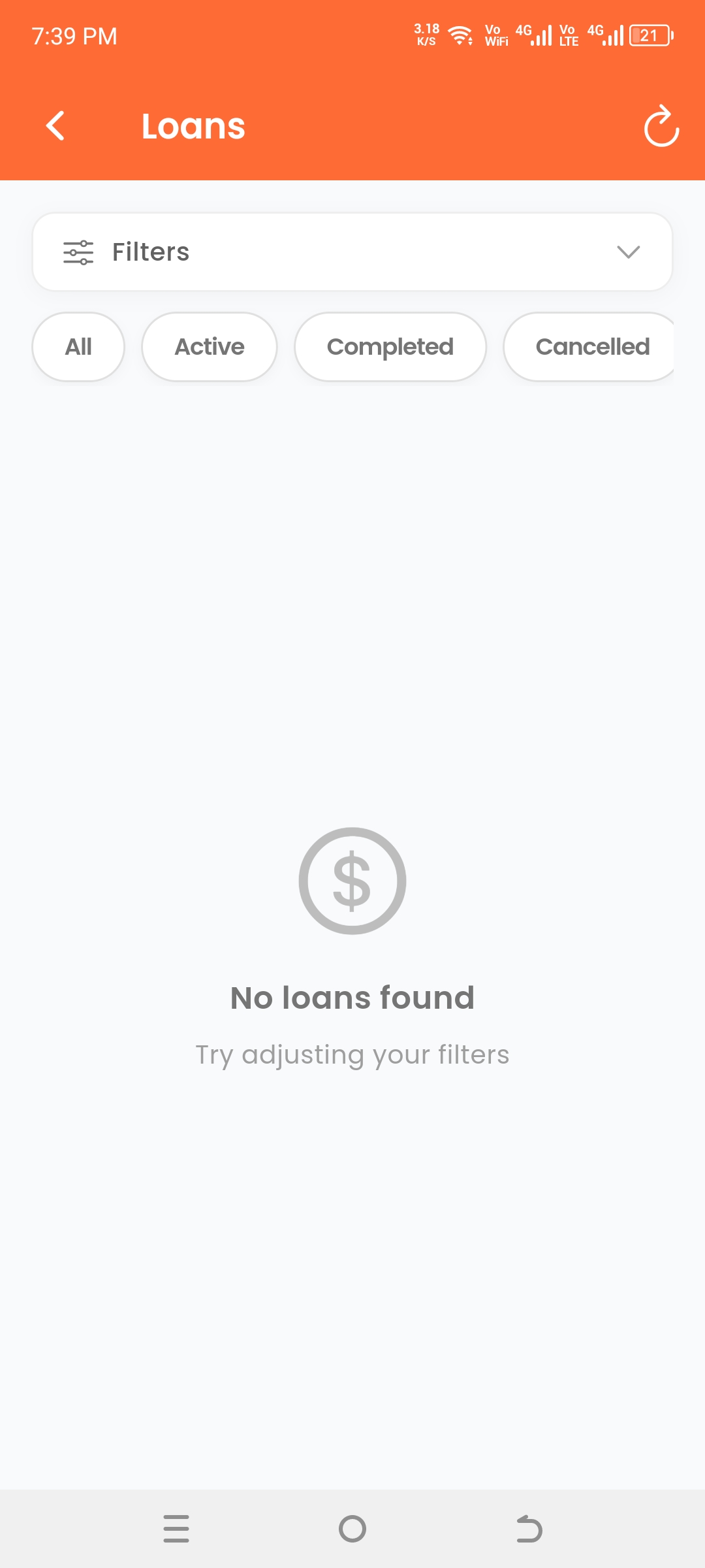 DevNest HRM mobile app — loans & advances